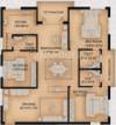 3 BHK 2500 Sq. Ft. Apartment