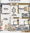 Aditya Saptagiri Enclave 3 BHK Layout