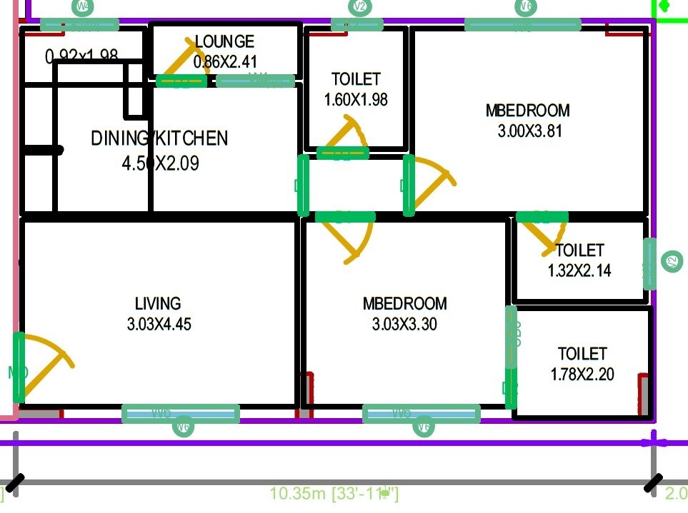 2 BHK 1290 Sq. Ft. Apartment