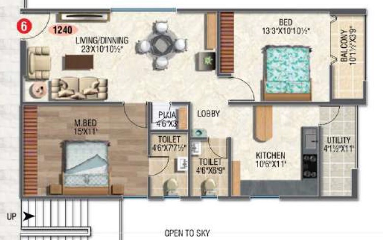 Amigo Urban 2 BHK Layout