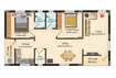 Anu Fortune 2 BHK Layout