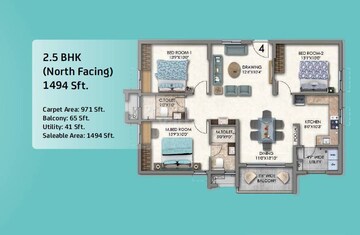  2 BHK Apartment at Aparna Cyber On, Osman Nagar – for Sale