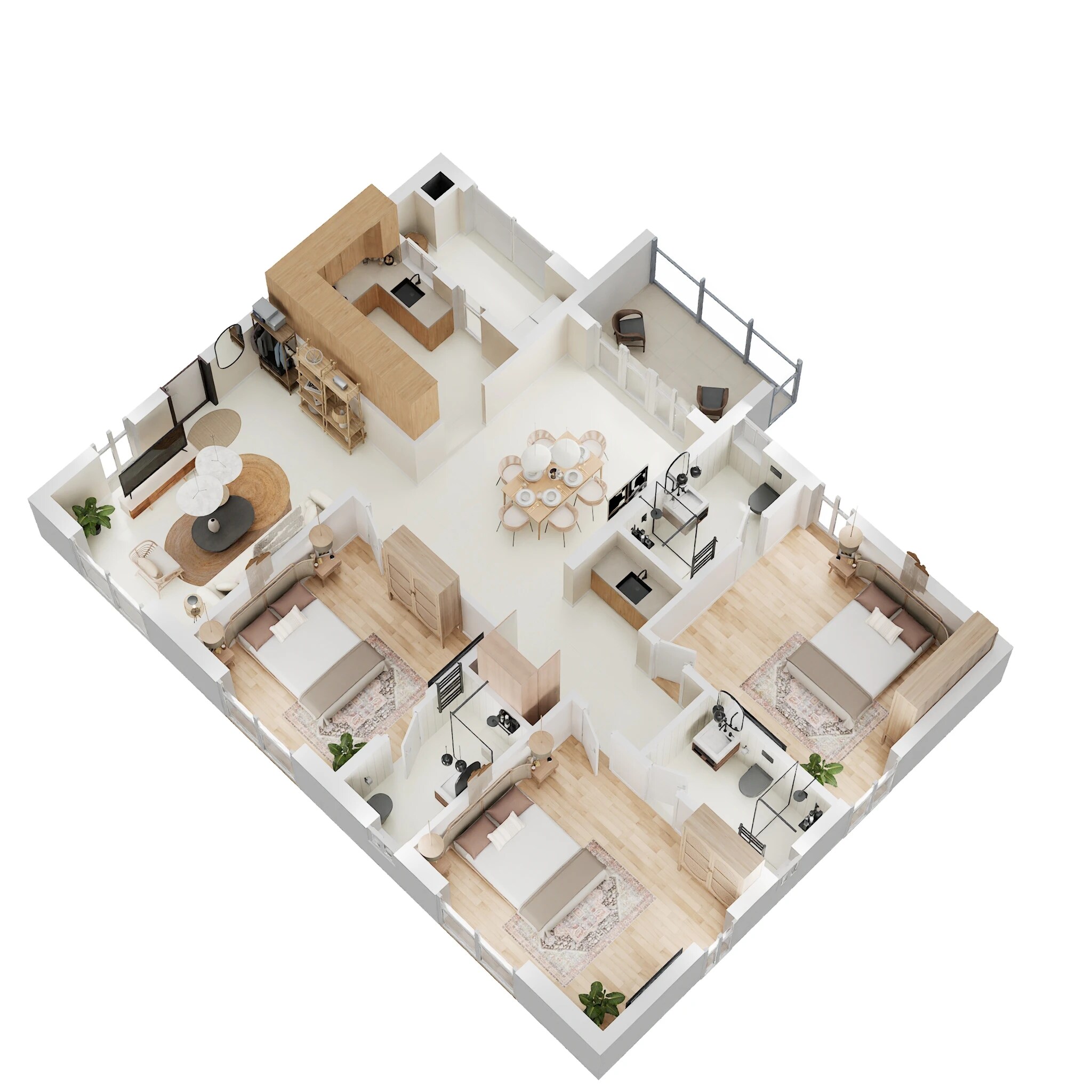 3 BHK 1871 Sq. Ft. Apartment