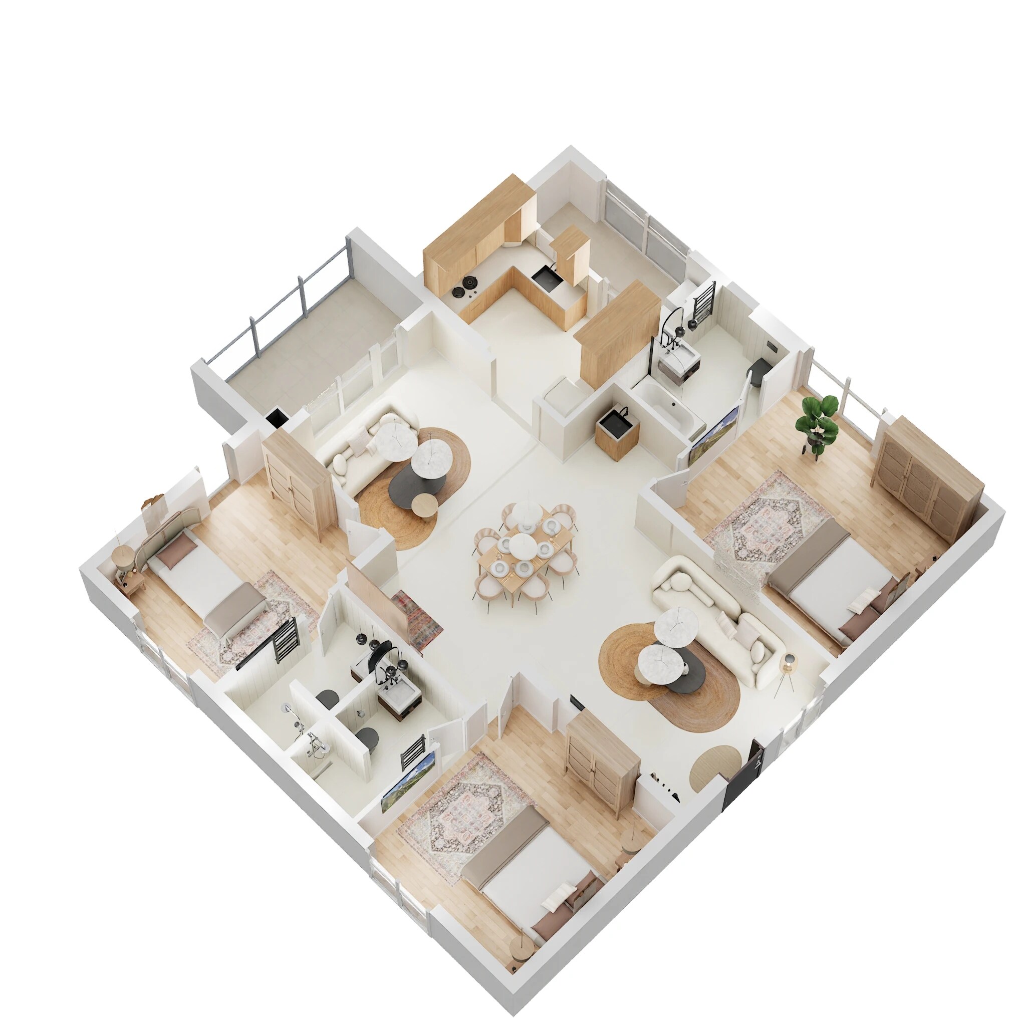 3 BHK 1880 Sq. Ft. Apartment