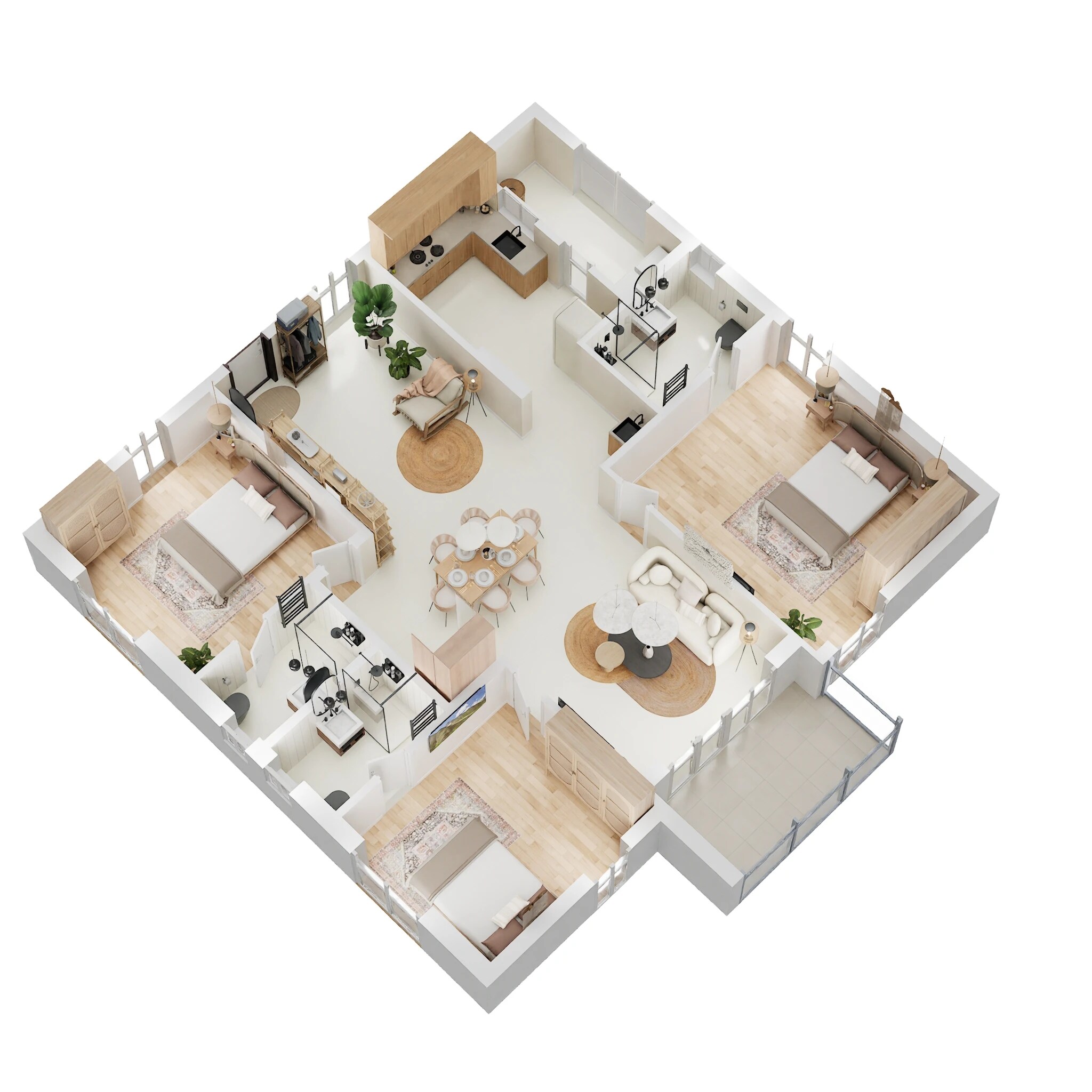 3 BHK 1824 Sq. Ft. Apartment