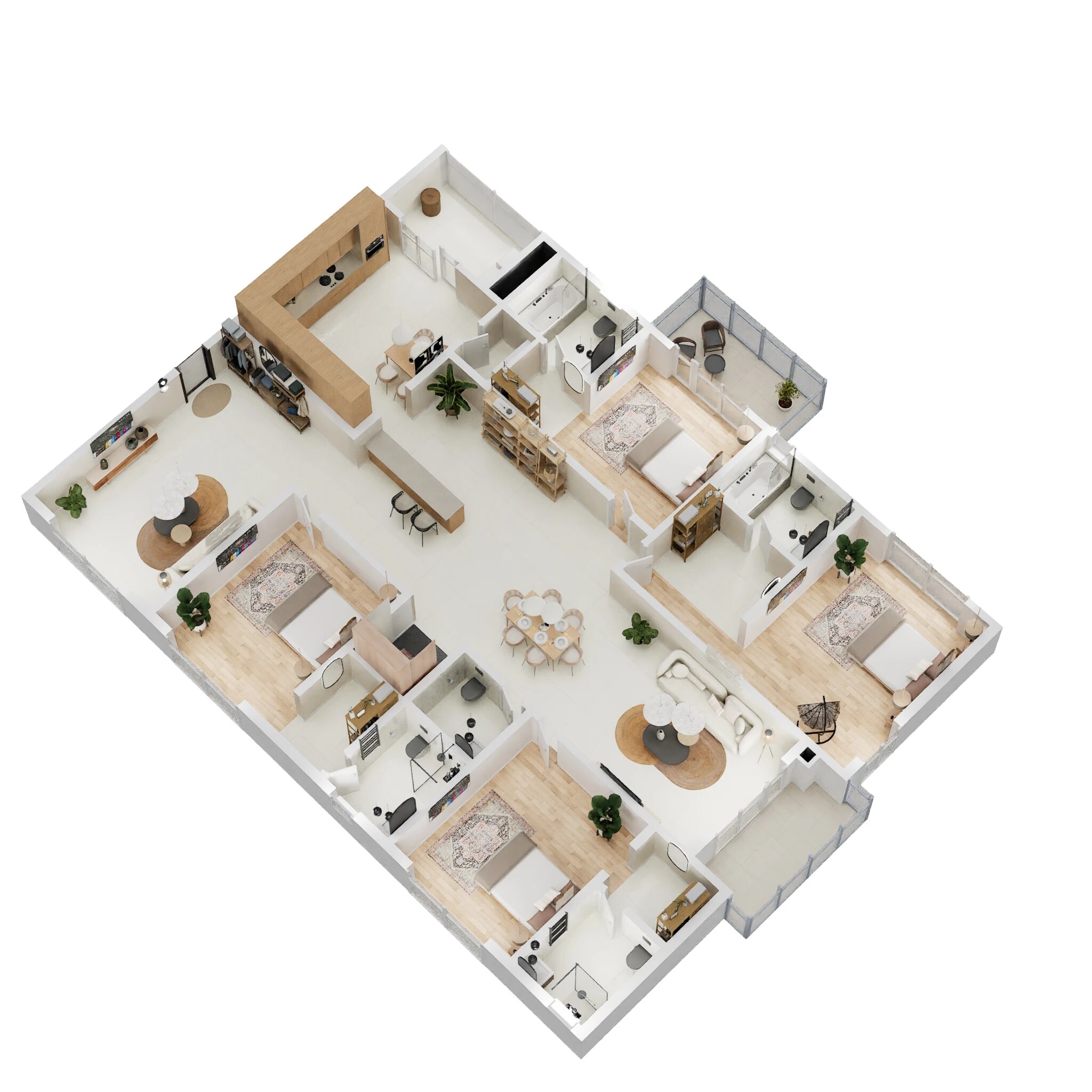 4 BHK 3657 Sq. Ft. Apartment