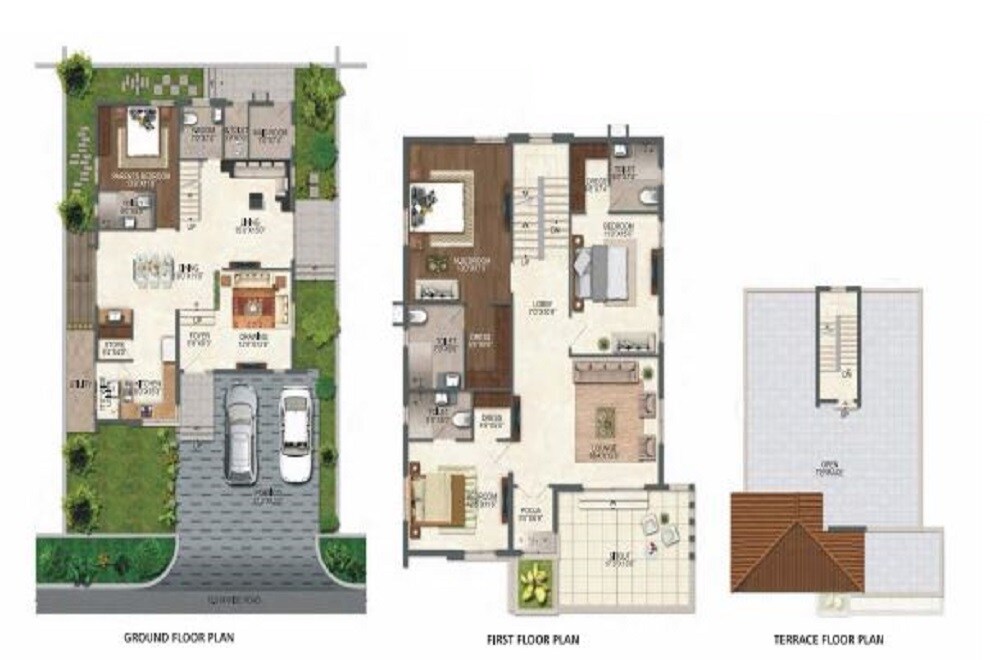 4 BHK 3409 Sq. Ft. Villa