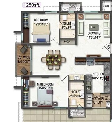 2 BHK Apartment at Aparna Kanopy Marigold, Kompally – for Sale