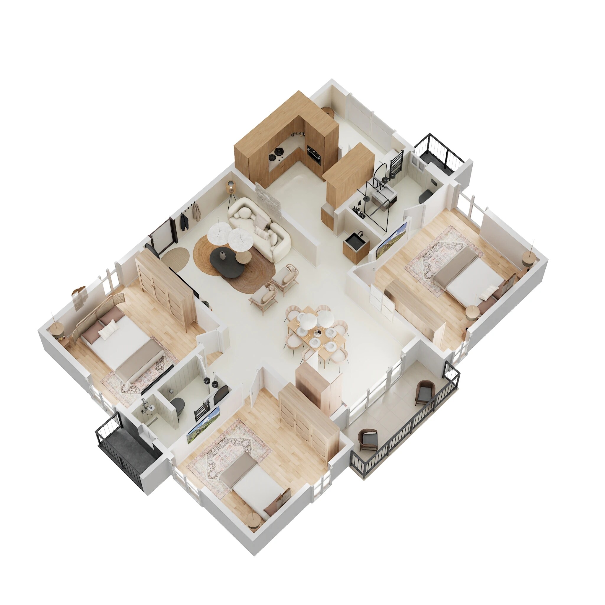 3 BHK 1525 Sq. Ft. Apartment