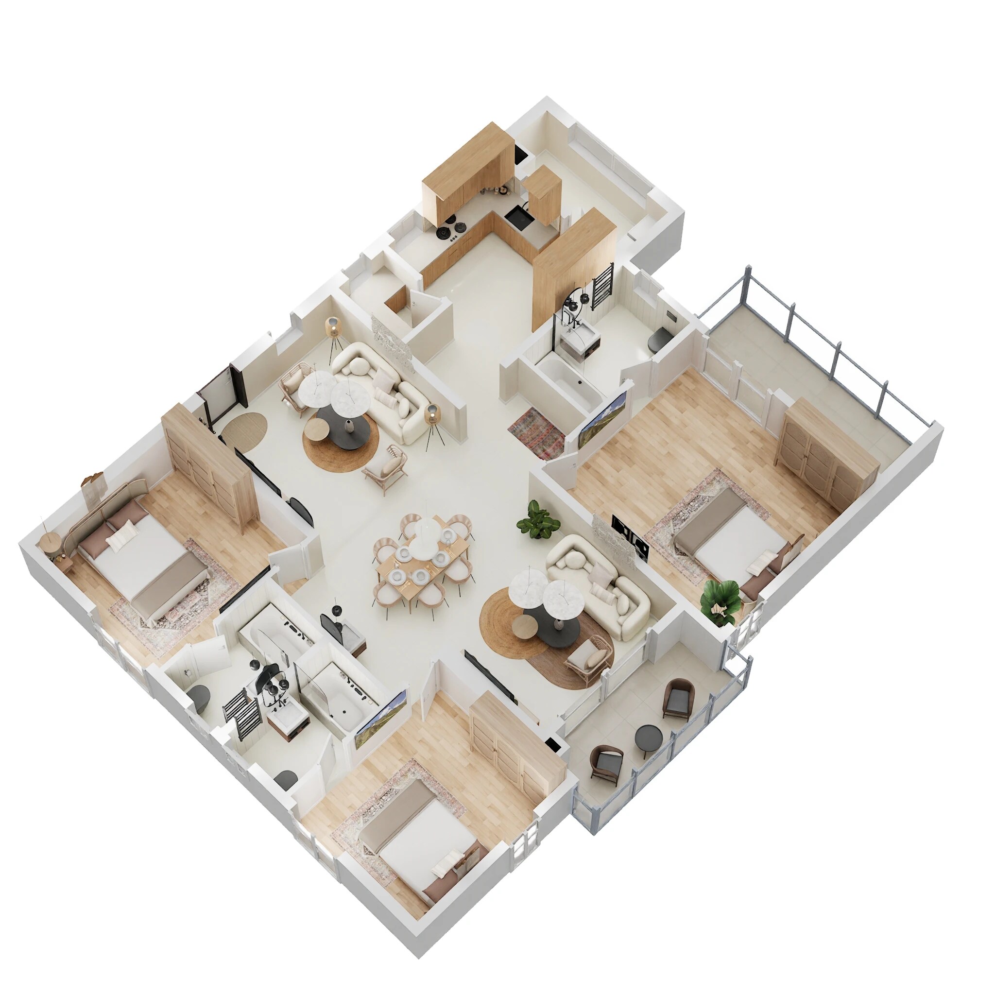 3 BHK 1930 Sq. Ft. Apartment