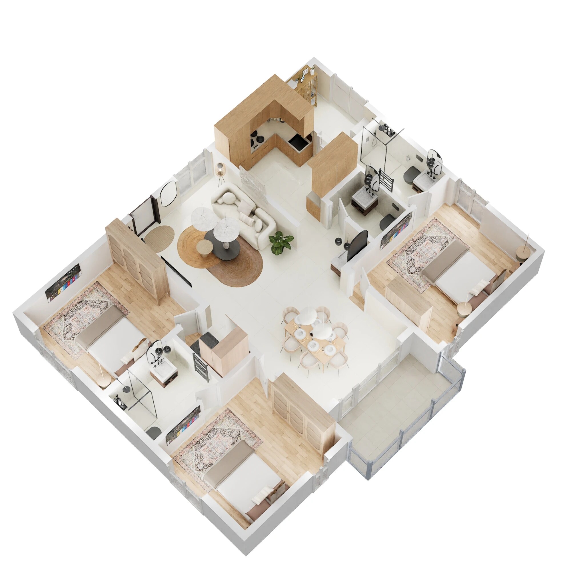 3 BHK 1578 Sq. Ft. Apartment