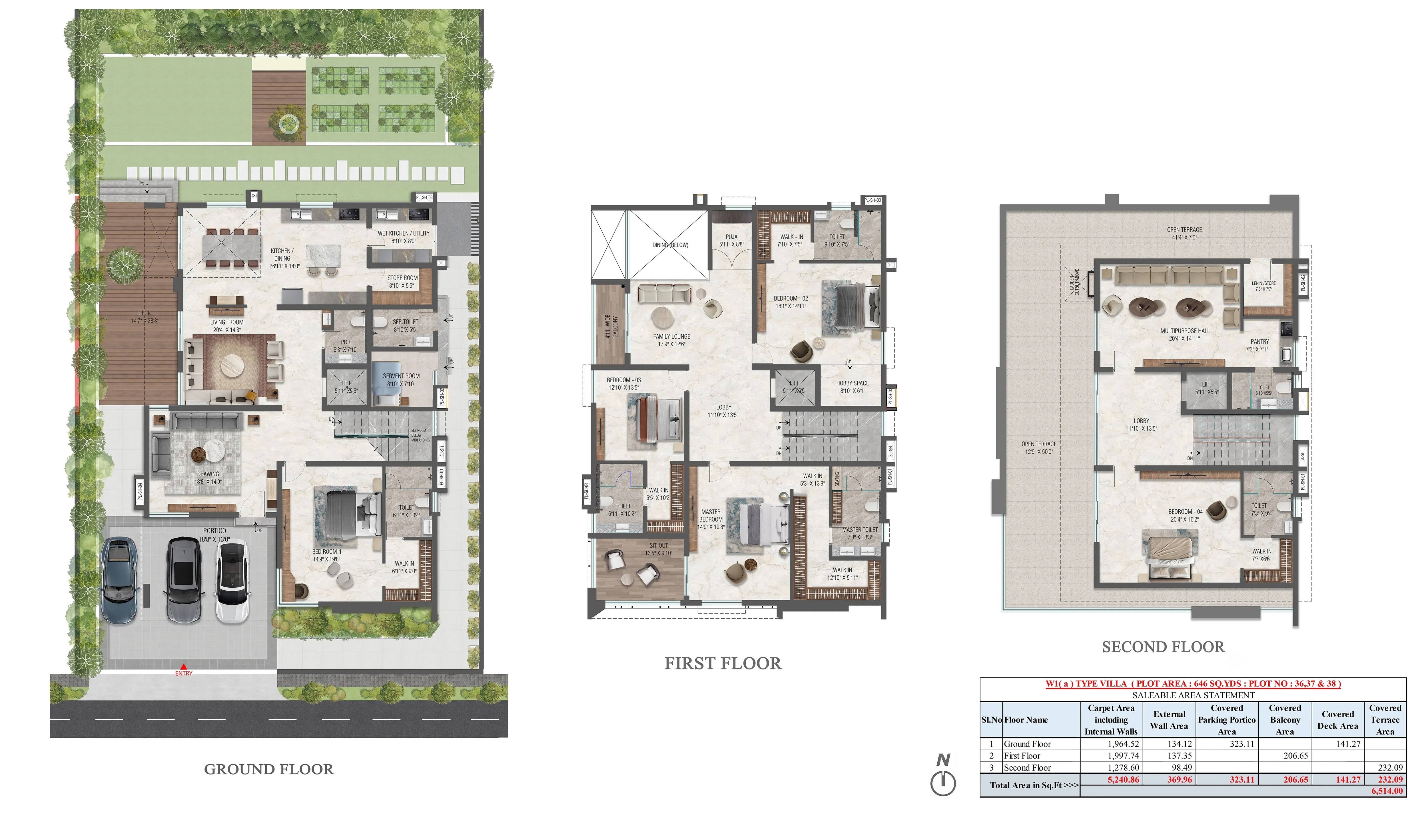 5 BHK 6513 Sq. Ft. Villa