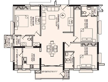  3 BHK Apartment at Aparna Sarovar, Nallagandla – for Rent