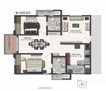  2 BHK Apartment at Aparna Serene Park, Kondapur – for Sale