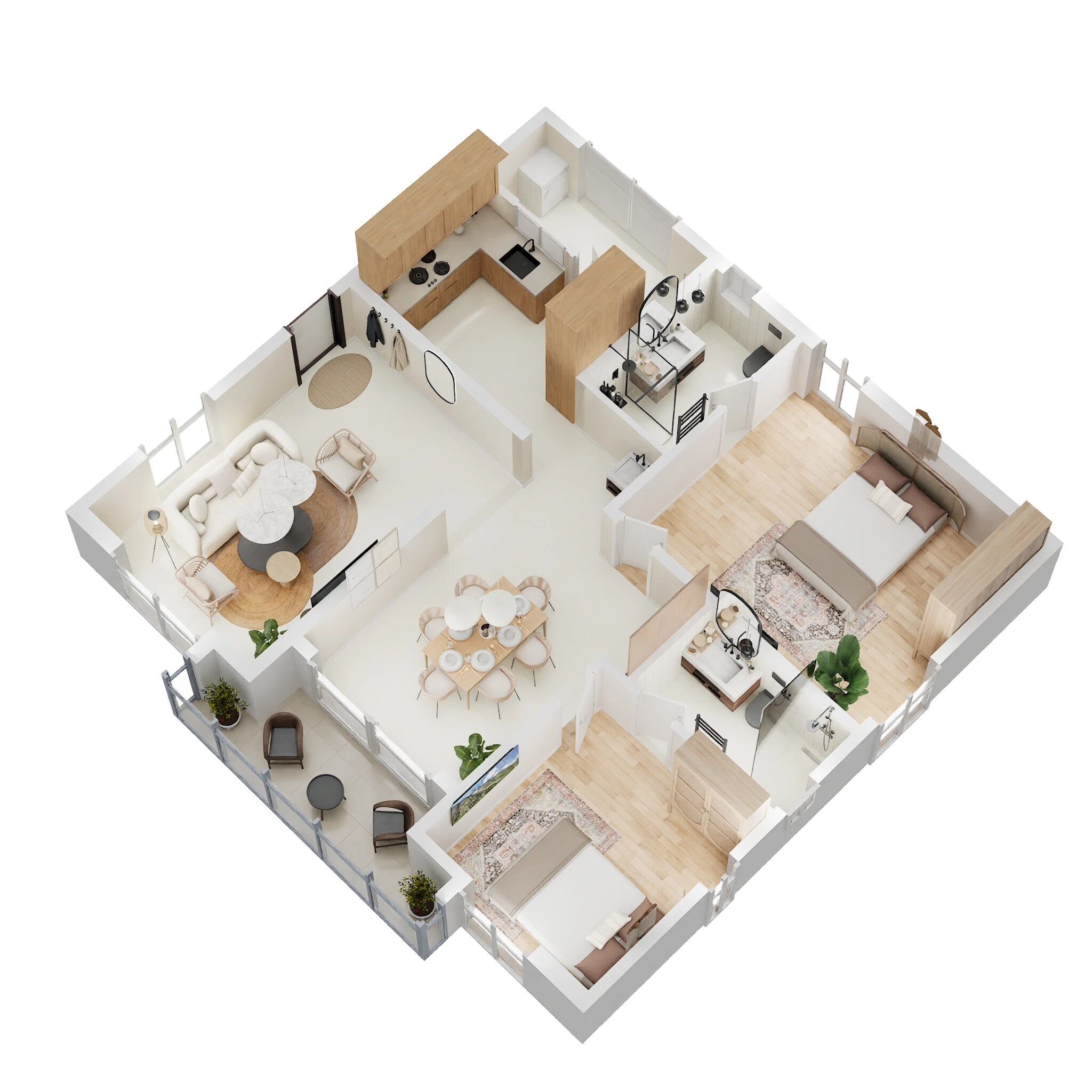 2 BHK 1335 Sq. Ft. Apartment