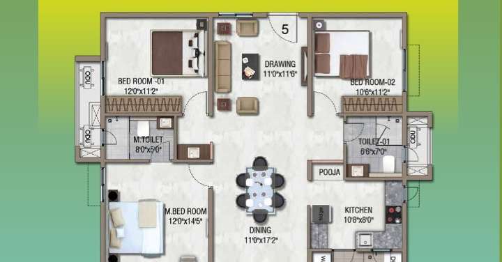aparna serenity apartment 2 bhk 1525sqft 20213615123645