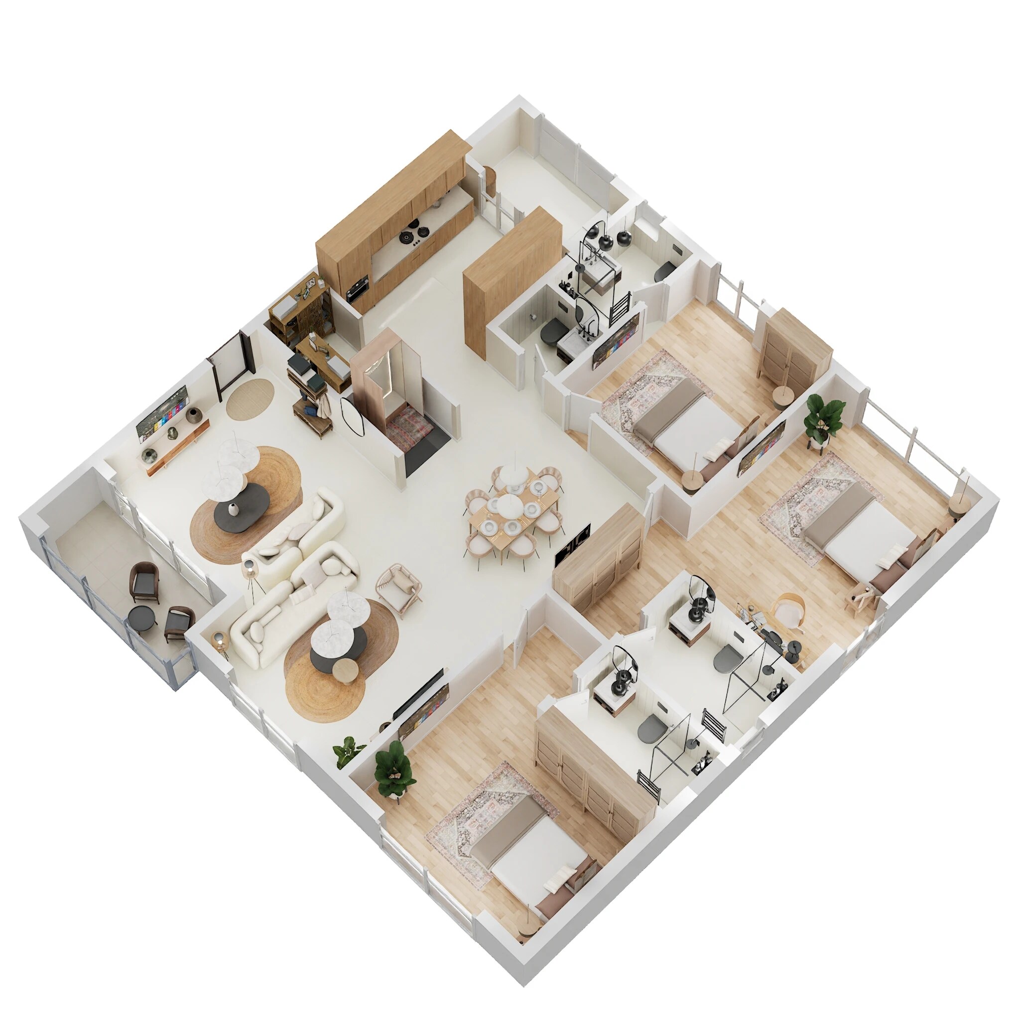 3 BHK 2233 Sq. Ft. Apartment