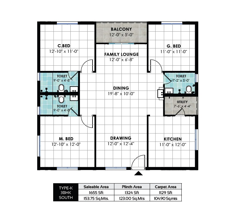 apr pranav townsquare apartment 3 bhk 1655sqft 20243831173839