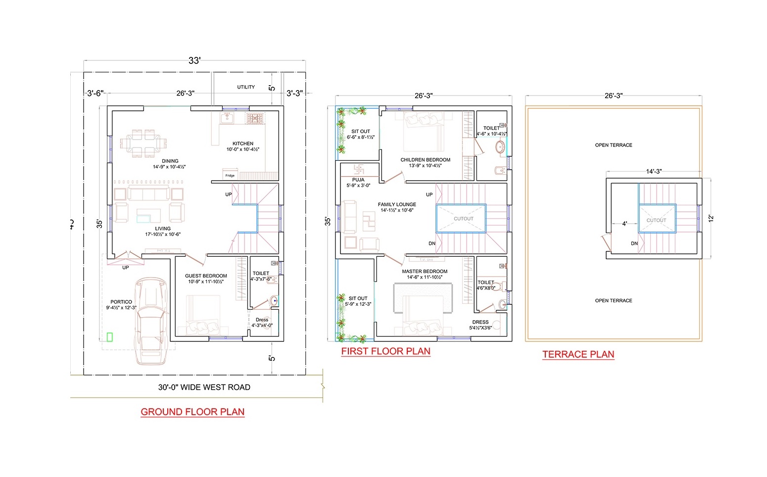 3 BHK 2015 Sq. Ft. Villa in APR Vaarahi Praveens Hynora