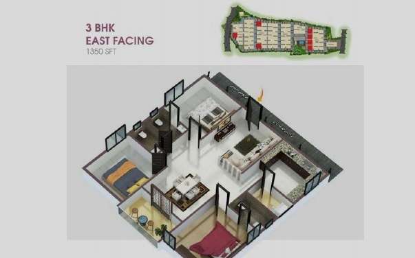 ar alpine square apartment 3 bhk 1350sqft 20242901112932