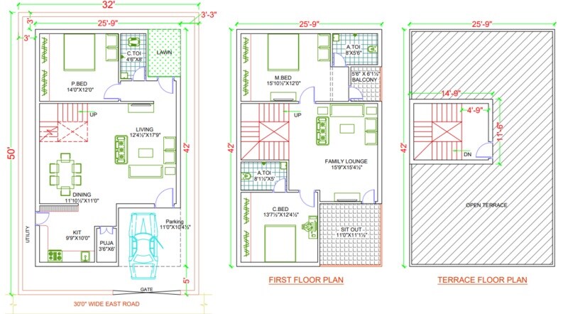 3 BHK 2218 Sq. Ft. Villa