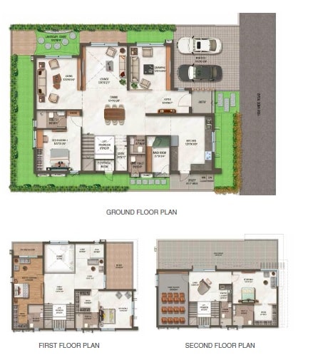 Floor plan of 4 BHK 5134 Sq. Ft. Villa in Ark Artha And Ark Aryama, Hyderabad