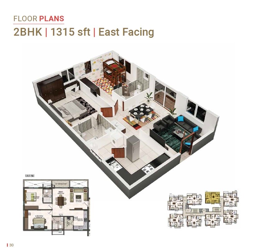 2 BHK 1315 Sq. Ft. Apartment