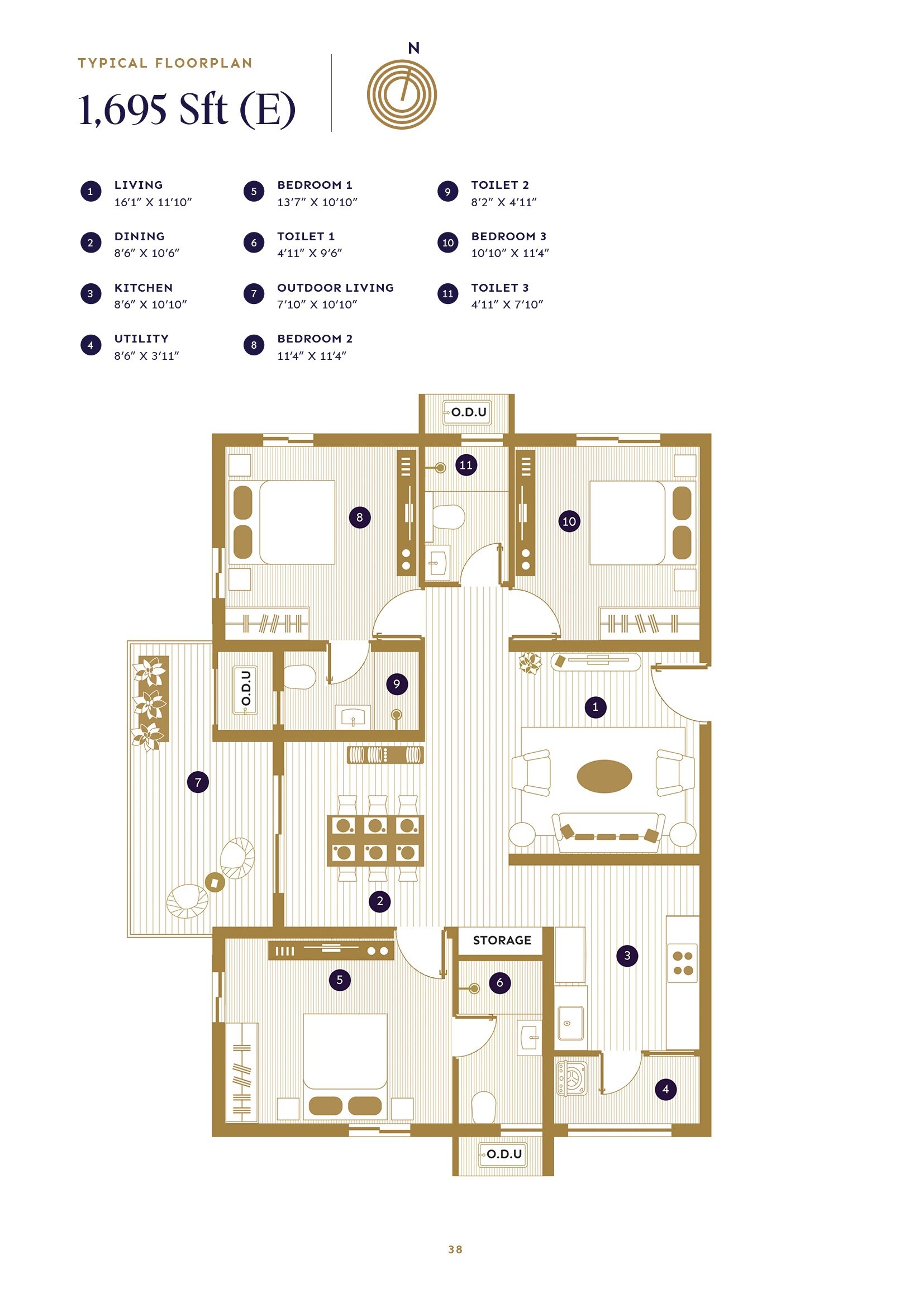  3 BHK Apartment at ASBL Loft, Financial District – for Sale