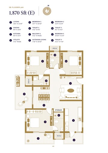  3 BHK Apartment at ASBL Loft, Financial District – for Sale
