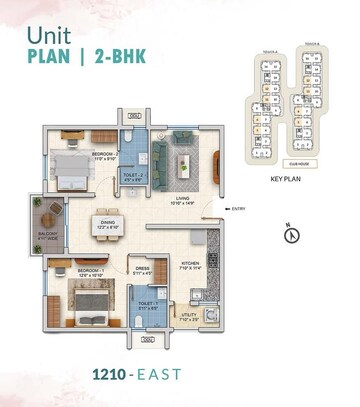  2 BHK Apartment at ASBL Springs, Pocharam – for Rent