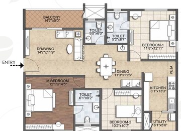  3 BHK Apartment at Aurobindo The Regent, Serilingampally – for Sale