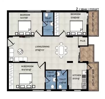  3 BHK Apartment at Beams 4 Blocks, Jeedimetla – for Sale