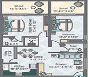 3 BHK 1116 Sq. Ft. Apartment