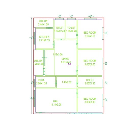 3 BHK 1550 Sq. Ft. Apartment