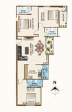 Bindu Vempati Enclave 3 BHK Layout