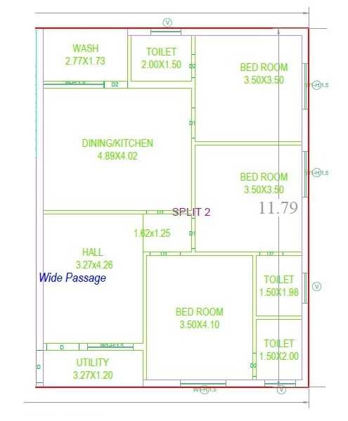 3 BHK 1525 Sq. Ft. Apartment in BNB SPR Rupharshi Heights