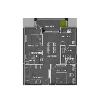  2 BHK Apartment at Bricks Cyberwoods, Osman Nagar – for Sale