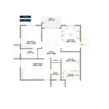  2 BHK Apartment at Bricks Marvella, Tellapur – for Sale