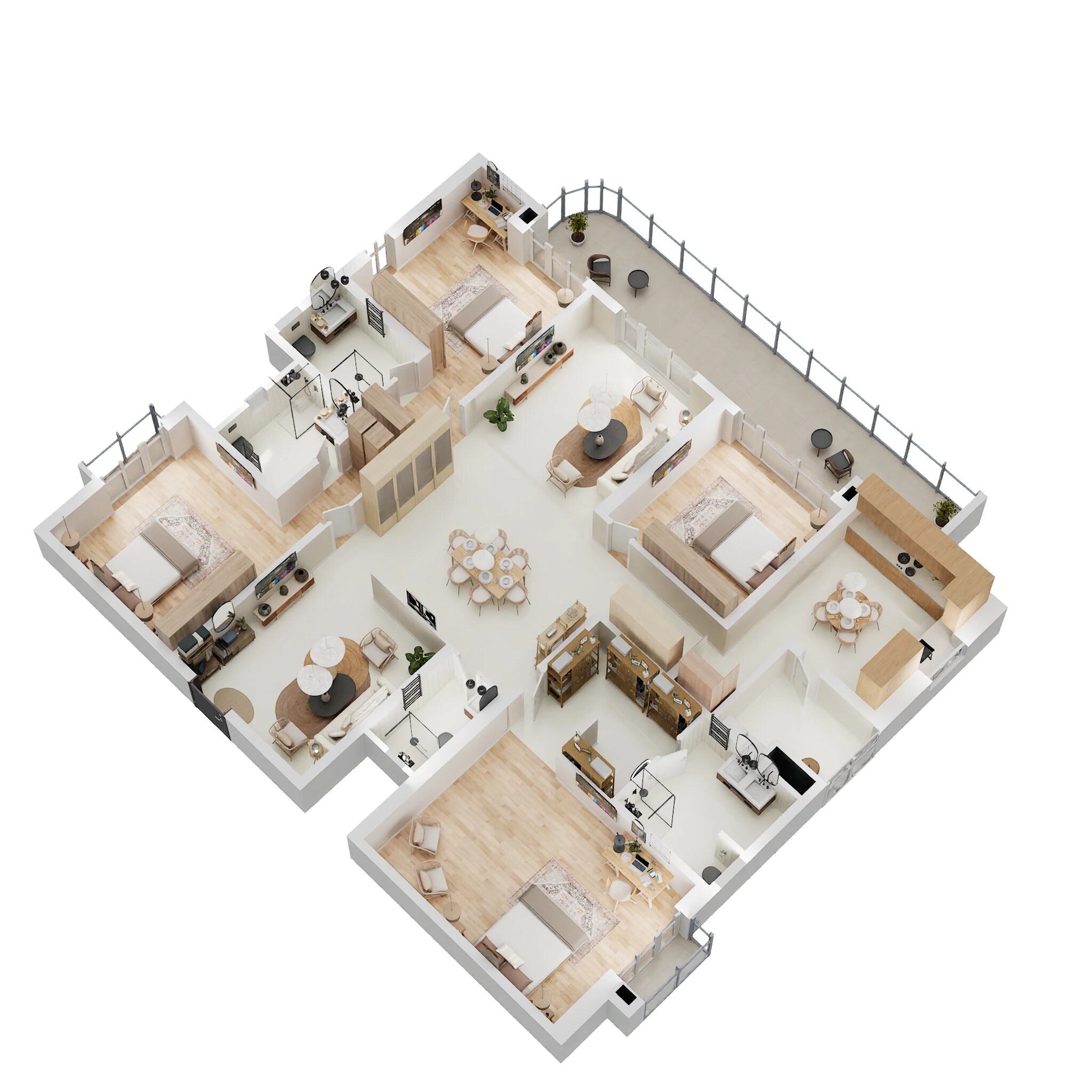 4 BHK 4123 Sq. Ft. Apartment