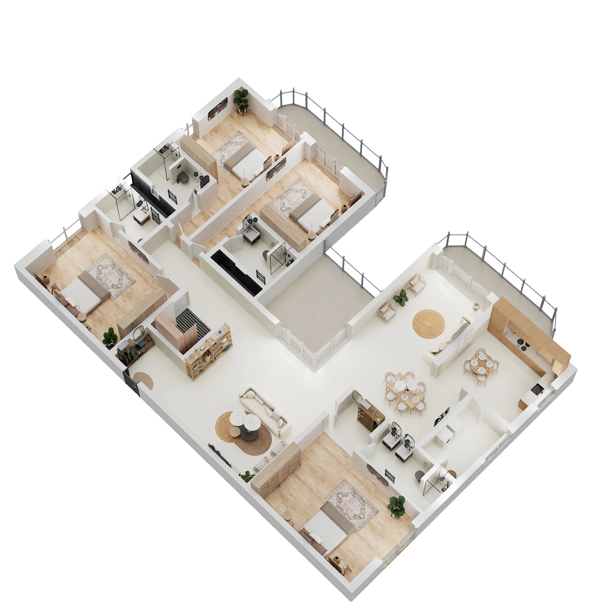 4 BHK 4980 Sq. Ft. Apartment