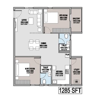 2 BHK Apartment For Resale in Canny Aravindam Bowrampet Hyderabad  7728729