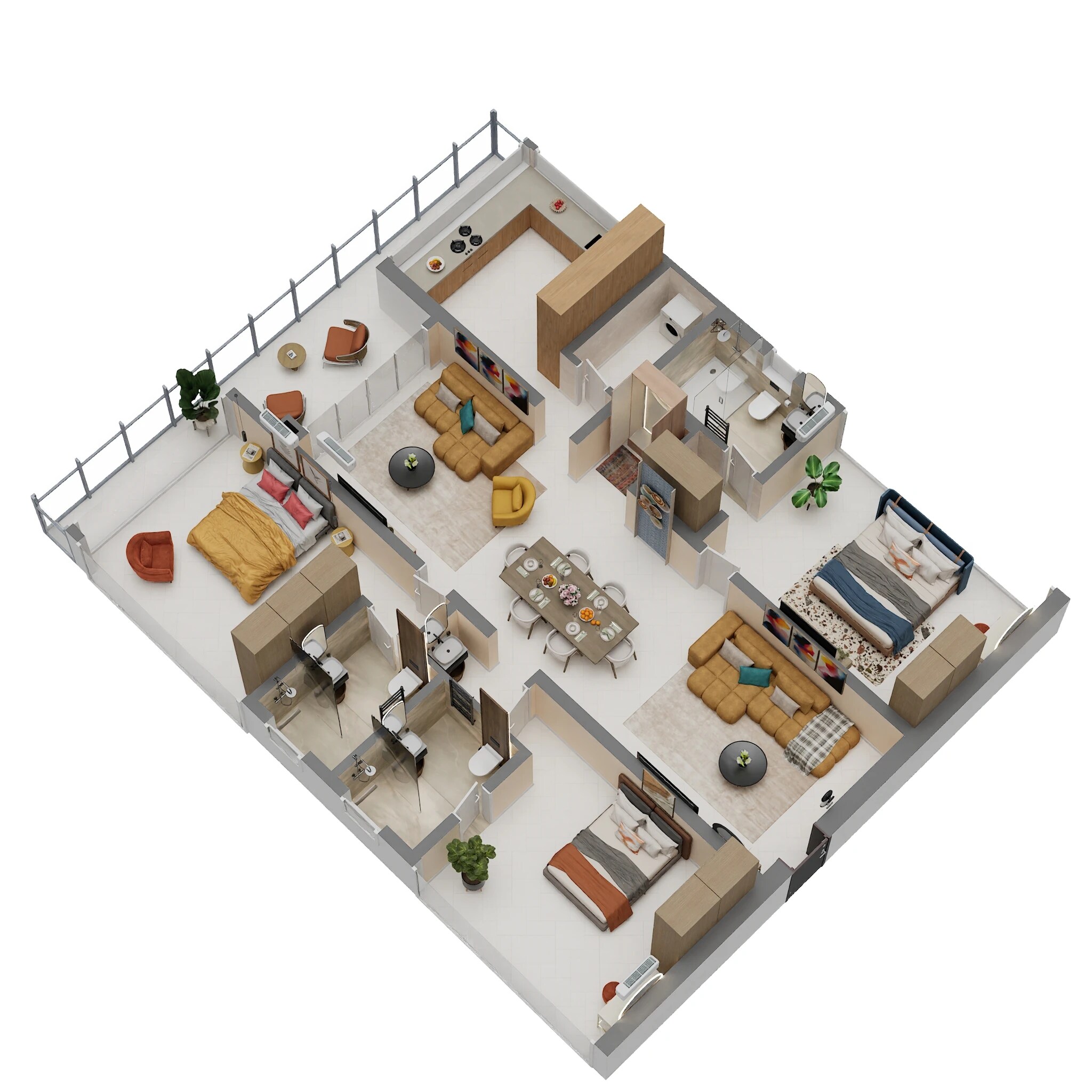 3 BHK 2386 Sq. Ft. Apartment