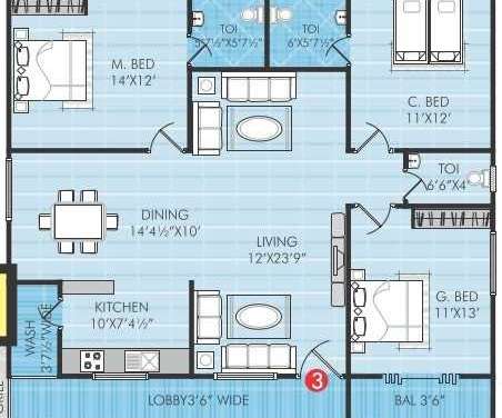 celebrity homes apartment 3 bhk 1636sqft 20232431132425