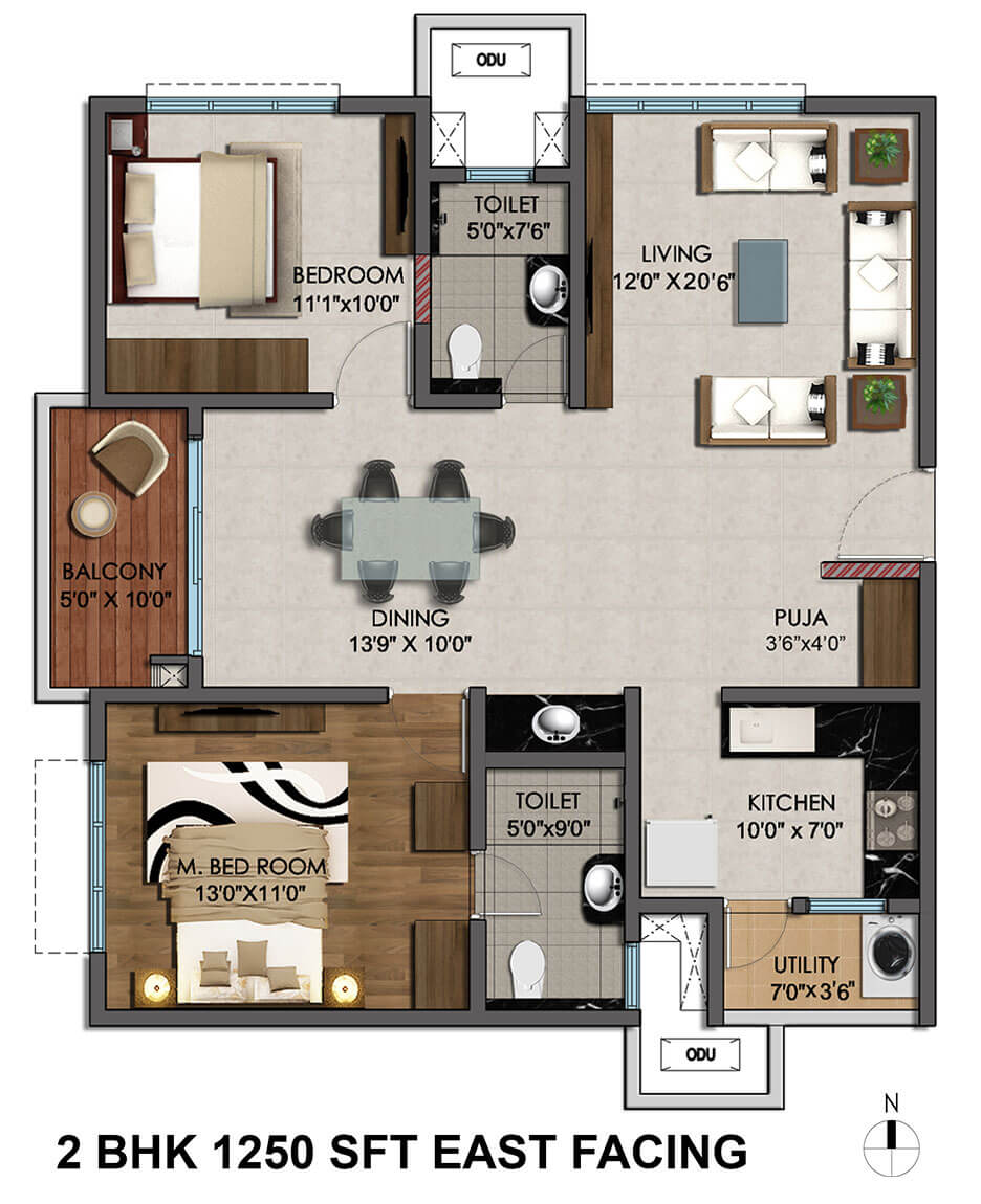  2 BHK Apartment at Cybercity Marina Skies, Hi Tech City – for Sale