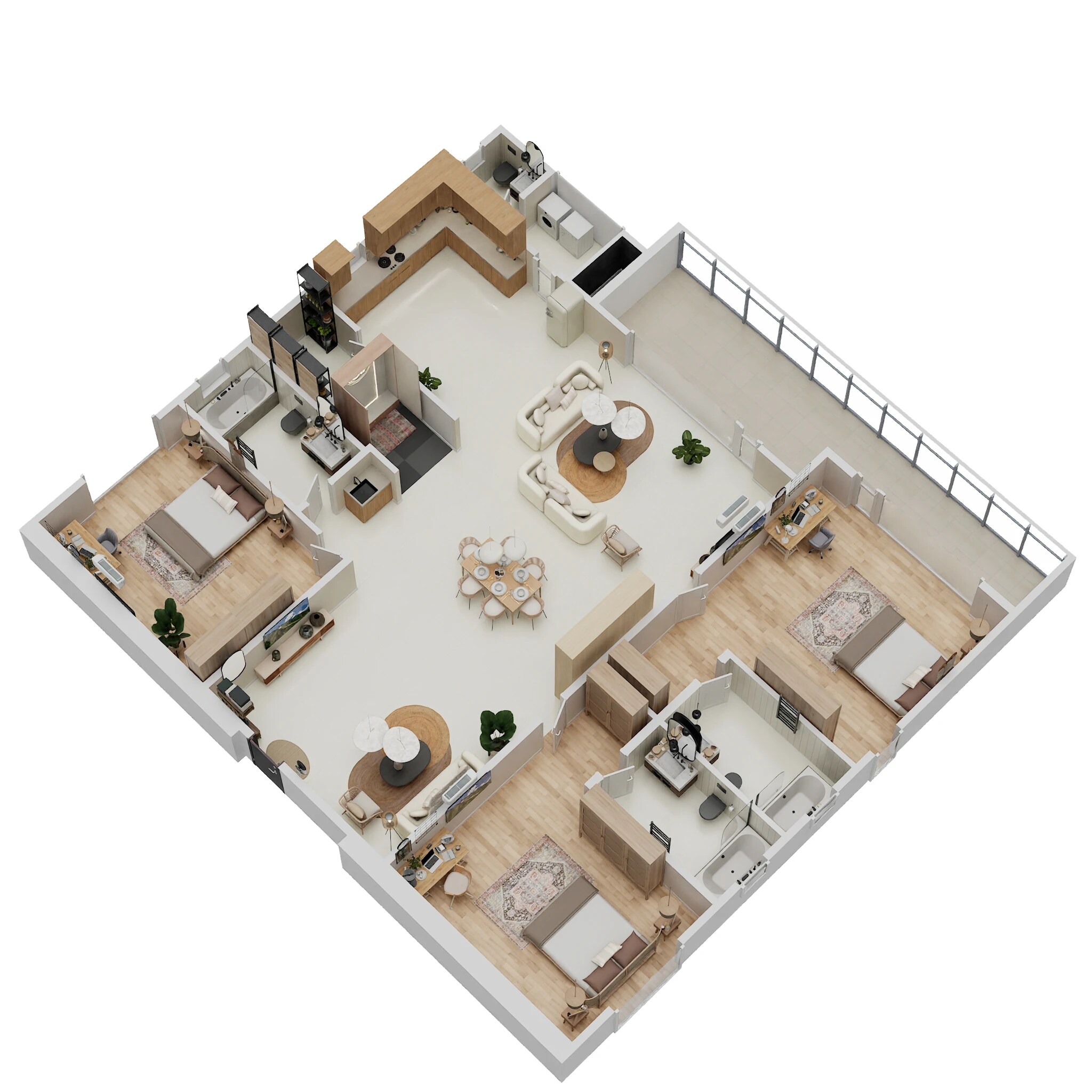 3 BHK 2500 Sq. Ft. Apartment