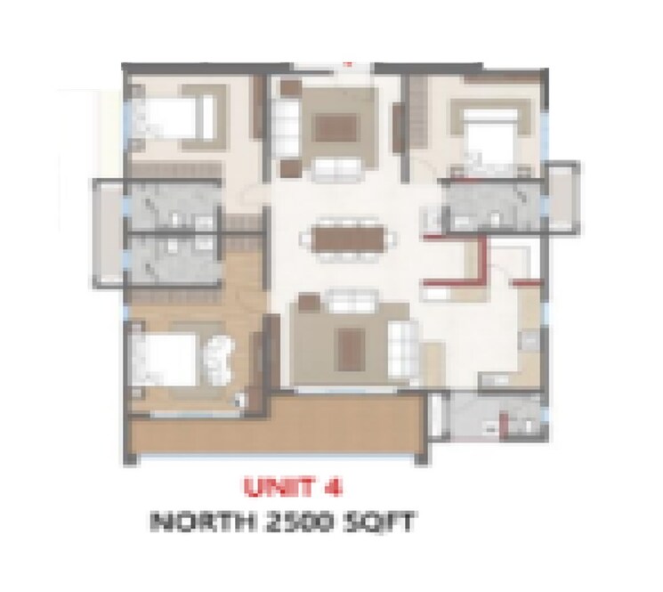 Other, cybercity-trevita 3 Bedroom 2500 Sq.Ft. Apartment In Kothaguda Hyderabad 8861895