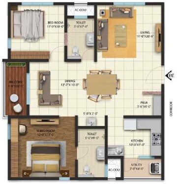  2 BHK Apartment at Cyber City Oriana, Hi Tech City – for Sale