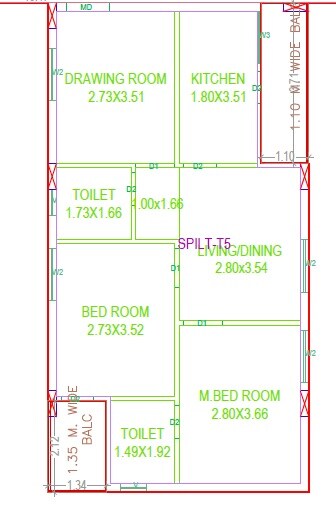 2 BHK 1035 Sq. Ft. Apartment
