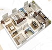 Delight Fortune 3 BHK Layout