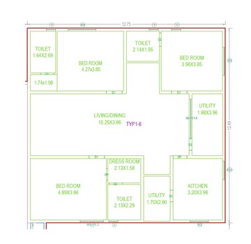  3 BHK Apartment at DSR Altitudes, Osman Nagar – for Sale